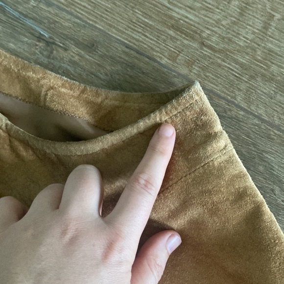 VTG 90’s Y2K Suede St. John’s Bay washable vest & maxi skirt set. 18W & 16W boho - Picture 5 of 12